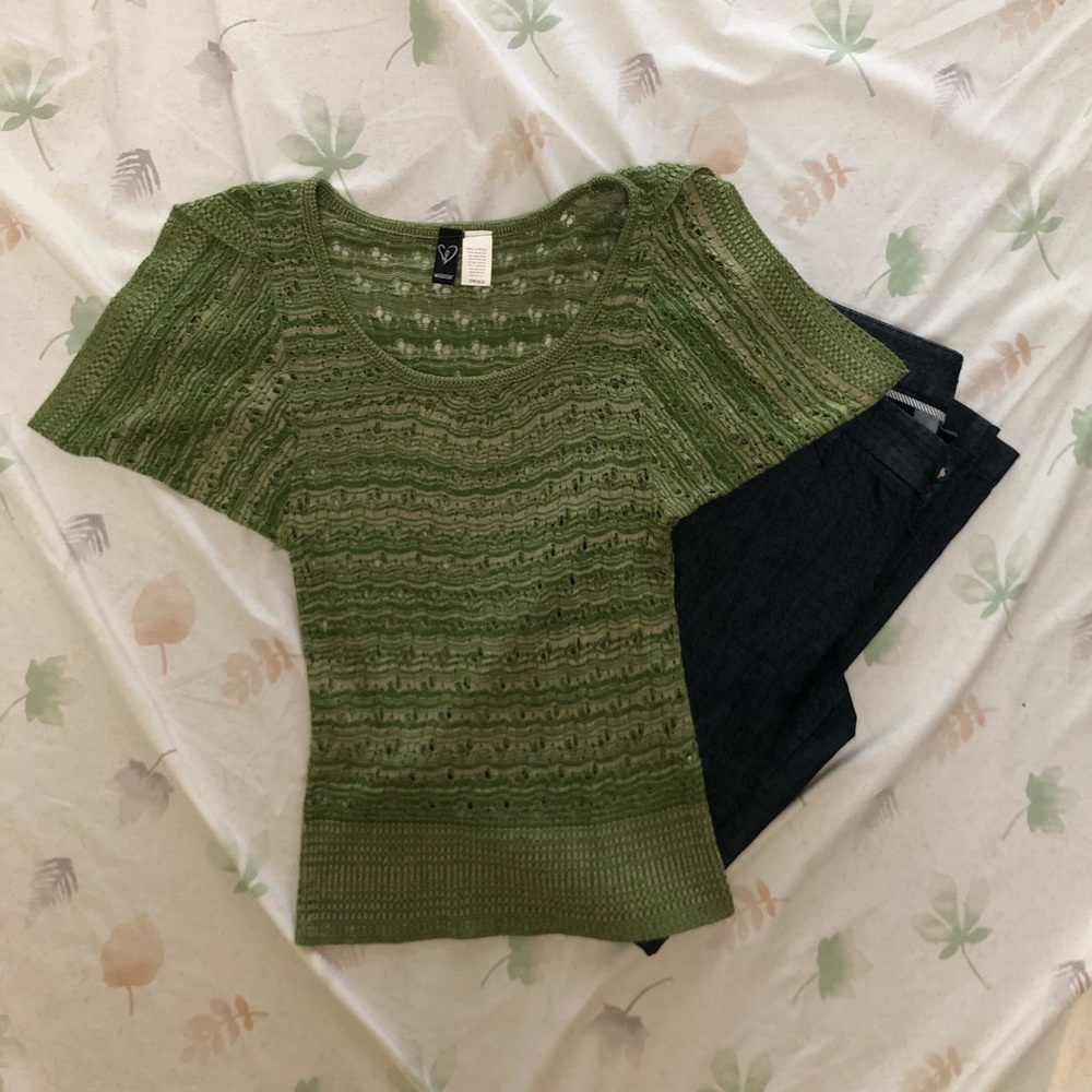 Windsor Knitted Top Flared Short Sleeve